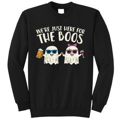 WeRe Just Here For Boos Ghosts Halloween Costume For Couple Sweatshirt