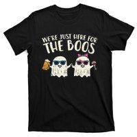 WeRe Just Here For Boos Ghosts Halloween Costume For Couple T-Shirt