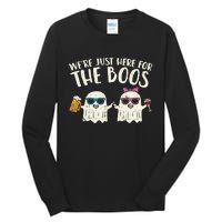 WeRe Just Here For Boos Ghosts Halloween Costume For Couple Tall Long Sleeve T-Shirt