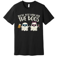 WeRe Just Here For Boos Ghosts Halloween Costume For Couple Premium T-Shirt