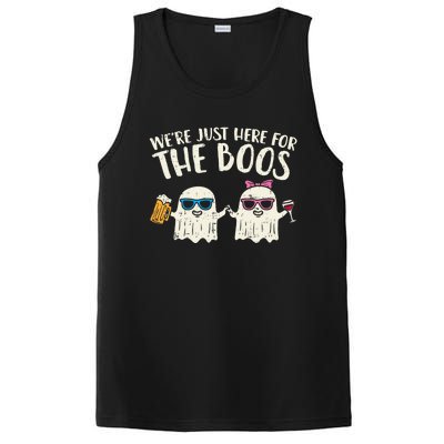 WeRe Just Here For Boos Ghosts Halloween Costume For Couple PosiCharge Competitor Tank