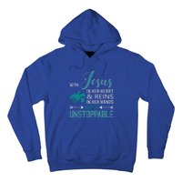 With Jesus In Her Heart And Reins In Her Hands She Is Hoodie