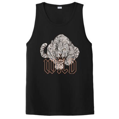 Wild Jaguar Leopard Cheetah Print Graphic Gift PosiCharge Competitor Tank