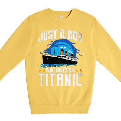 Who Just Love The Rms Titanic Premium Crewneck Sweatshirt