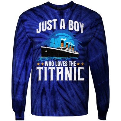 Who Just Love The Rms Titanic Tie-Dye Long Sleeve Shirt