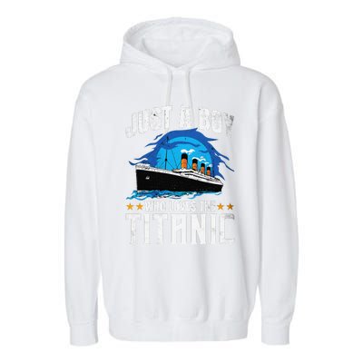 Who Just Love The Rms Titanic Garment-Dyed Fleece Hoodie