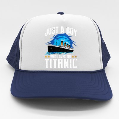 who just love the RMS Titanic Thanksgiving coustume Trucker Hat