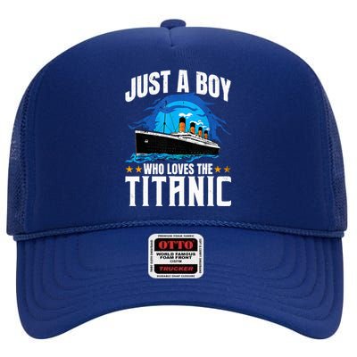 who just love the RMS Titanic Thanksgiving coustume High Crown Mesh Back Trucker Hat