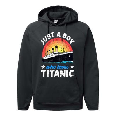 Who Just Love The Titanic Performance Fleece Hoodie