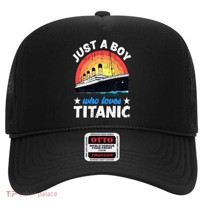Who Just Love The Titanic High Crown Mesh Back Trucker Hat