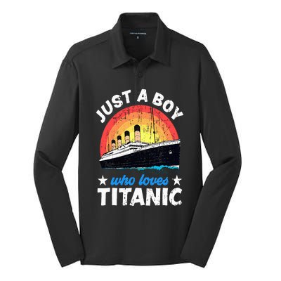 Who Just Love The Titanic Silk Touch Performance Long Sleeve Polo