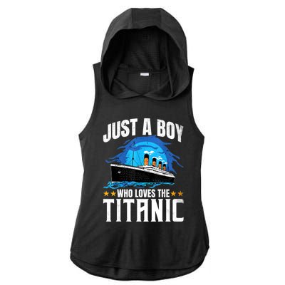 Who Just Love The RMS Titanic Ladies PosiCharge Tri-Blend Wicking Draft Hoodie Tank