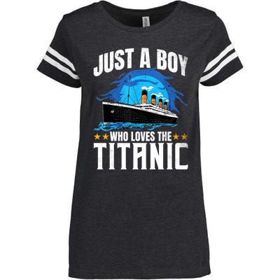 Who Just Love The RMS Titanic Enza Ladies Jersey Football T-Shirt