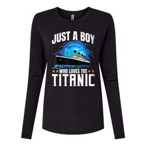 Who Just Love The RMS Titanic Womens Cotton Relaxed Long Sleeve T-Shirt