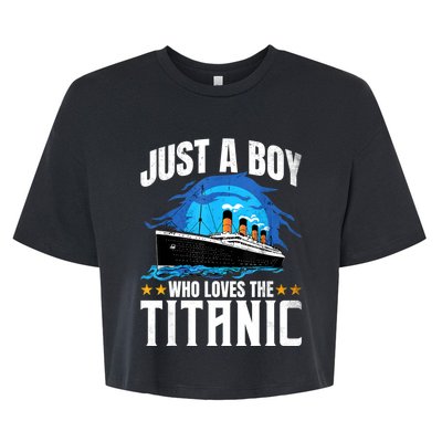 Who Just Love The RMS Titanic Bella+Canvas Jersey Crop Tee