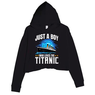 Who Just Love The RMS Titanic Crop Fleece Hoodie