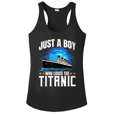 Who Just Love The RMS Titanic Ladies PosiCharge Competitor Racerback Tank