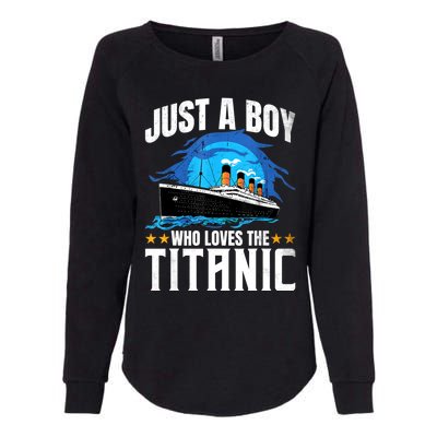 Who Just Love The RMS Titanic Womens California Wash Sweatshirt