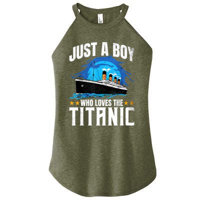 Who Just Love The RMS Titanic Women's Perfect Tri Rocker Tank