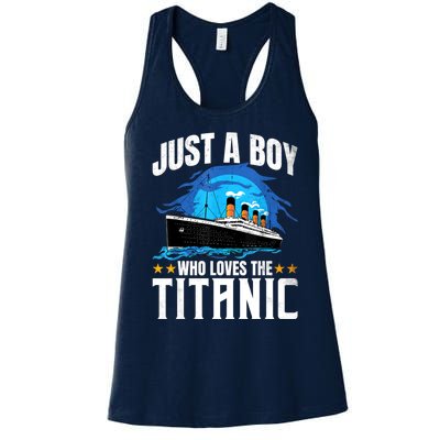 Who Just Love The RMS Titanic Women's Racerback Tank