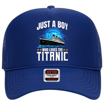 Who Just Love The RMS Titanic High Crown Mesh Back Trucker Hat