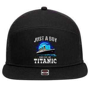 Who Just Love The Rms Titanic Thanksgiving Coustume 7 Panel Mesh Trucker Snapback Hat