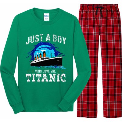 Who Just Love The Rms Titanic Thanksgiving Coustume Long Sleeve Pajama Set