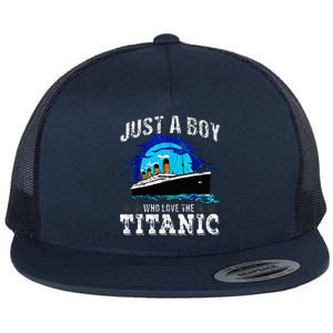 Who Just Love The Rms Titanic Thanksgiving Coustume Flat Bill Trucker Hat