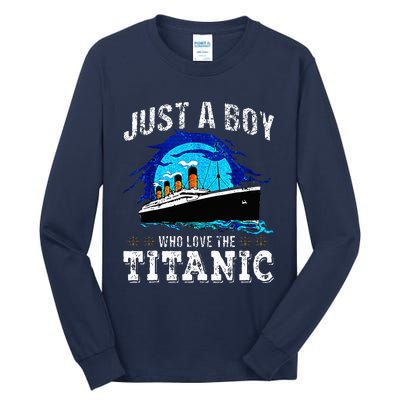 Who Just Love The Rms Titanic Thanksgiving Coustume Tall Long Sleeve T-Shirt