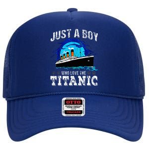 Who Just Love The Rms Titanic Thanksgiving Coustume High Crown Mesh Back Trucker Hat