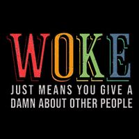 Woke Just Means You Give A Damn About Other People Pride 7-Panel Snapback Hat