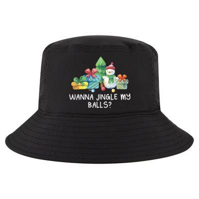 Wanna Jingle My Balls Christmas Adult Humor Xmas Gift Cool Comfort Performance Bucket Hat