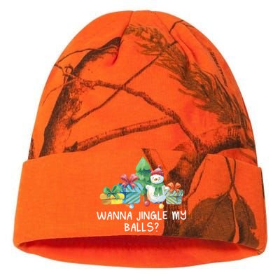 Wanna Jingle My Balls Christmas Adult Humor Xmas Gift Kati Licensed 12" Camo Beanie