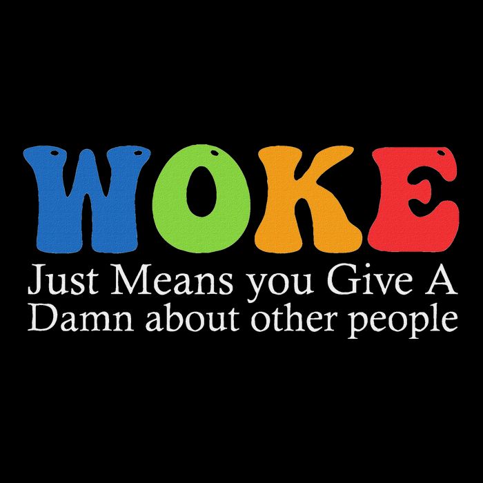 Woke Just Means You Give A Damn About Other People Cooling Performance Crew T-Shirt