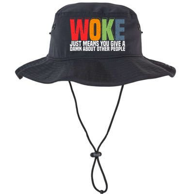 Woke Just Means You Give A Damn About Other People Bucket Hat