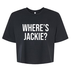 Where's Jackie Meme Bella+Canvas Jersey Crop Tee