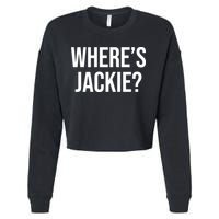 Where's Jackie Meme Cropped Pullover Crew