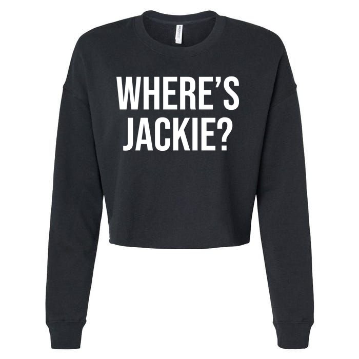 Where's Jackie Meme Cropped Pullover Crew