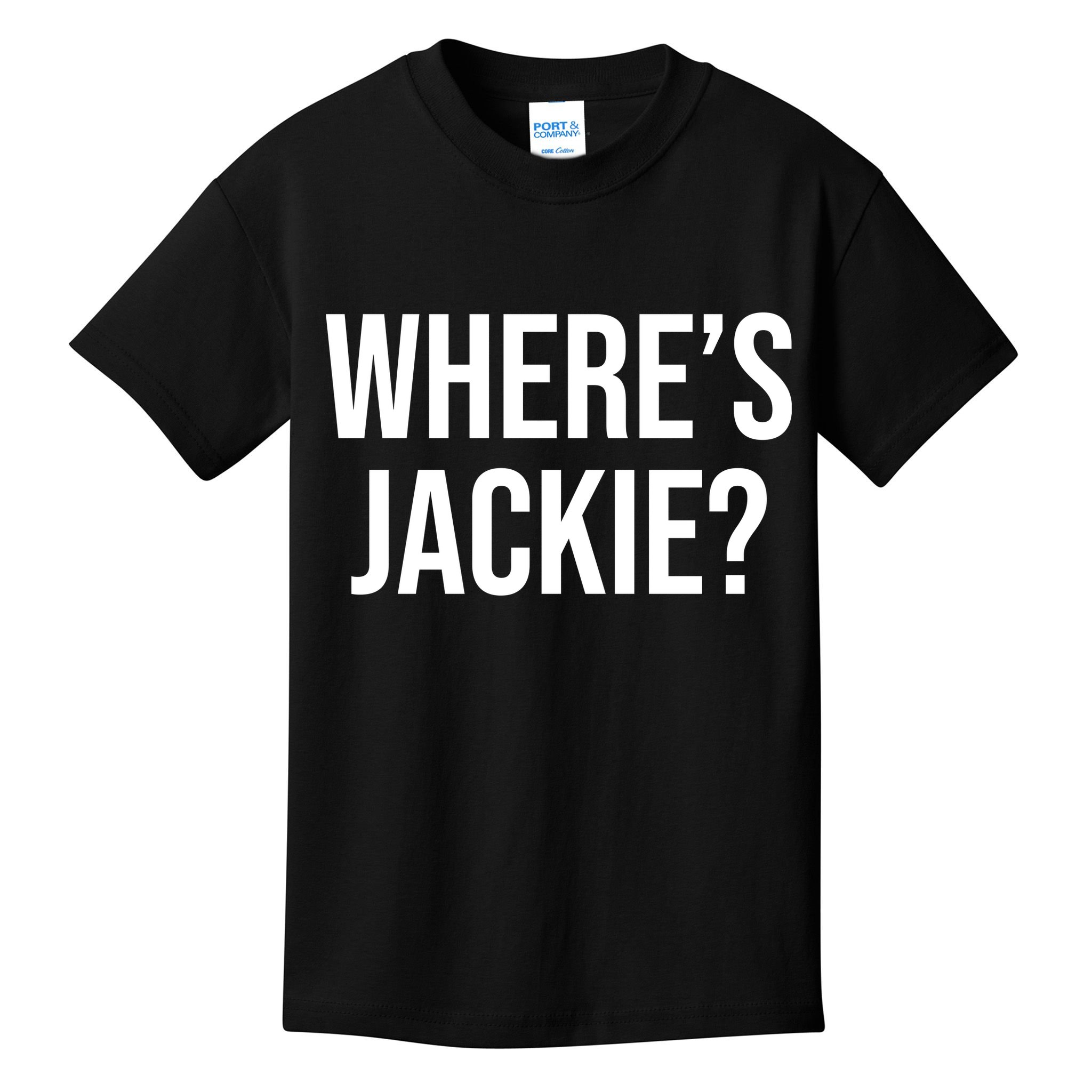 Where's Jackie Meme Kids T-Shirt