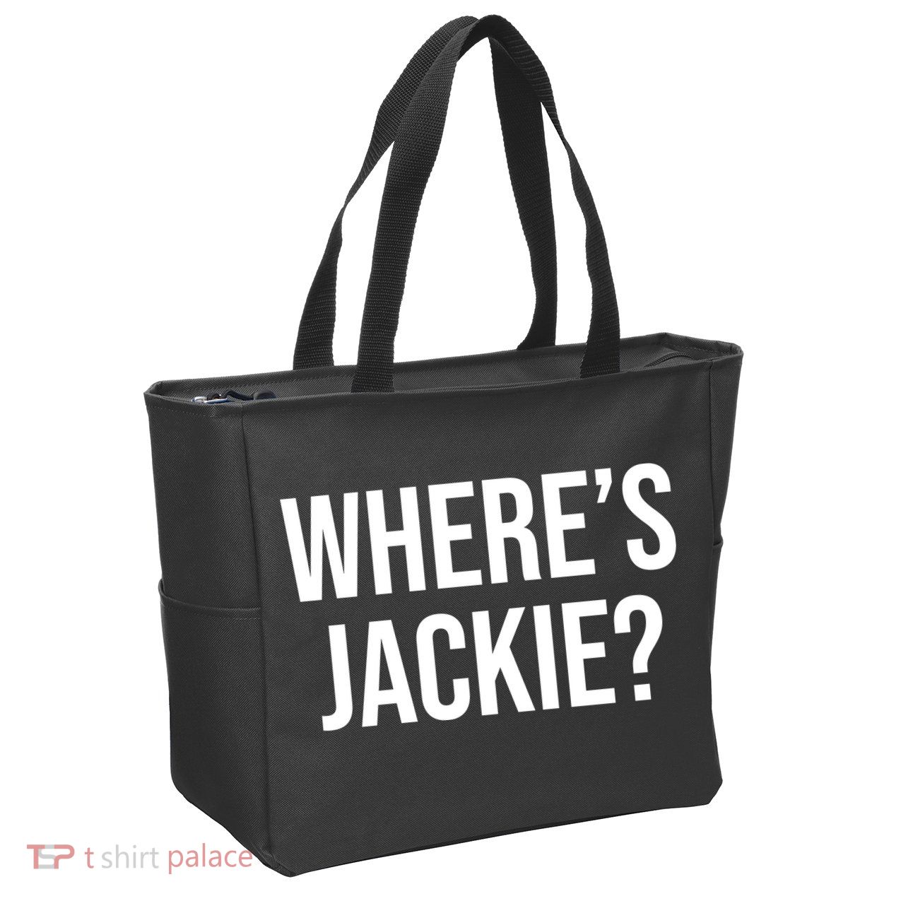 Where's Jackie Meme Zip Tote Bag
