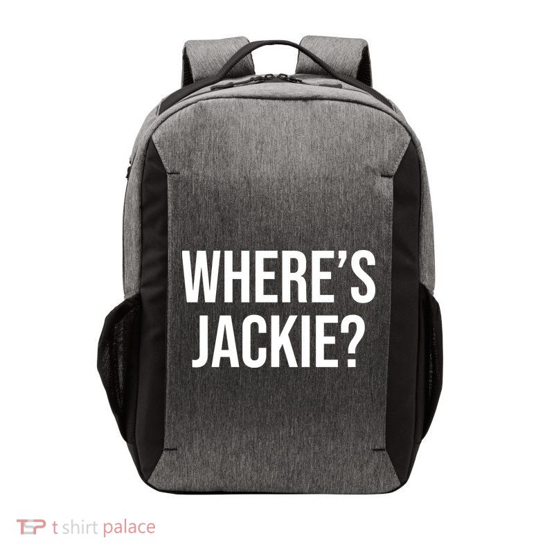 Where's Jackie Meme Vector Backpack