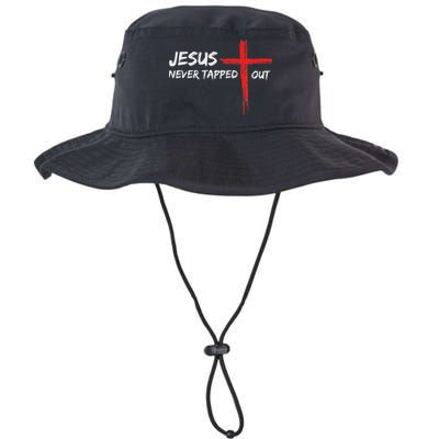 Wrestling Jesus Never Tapped Out Christian Wrestle Bucket Hat
