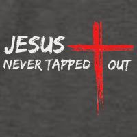Wrestling Jesus Never Tapped Out Christian Wrestle Vector Backpack