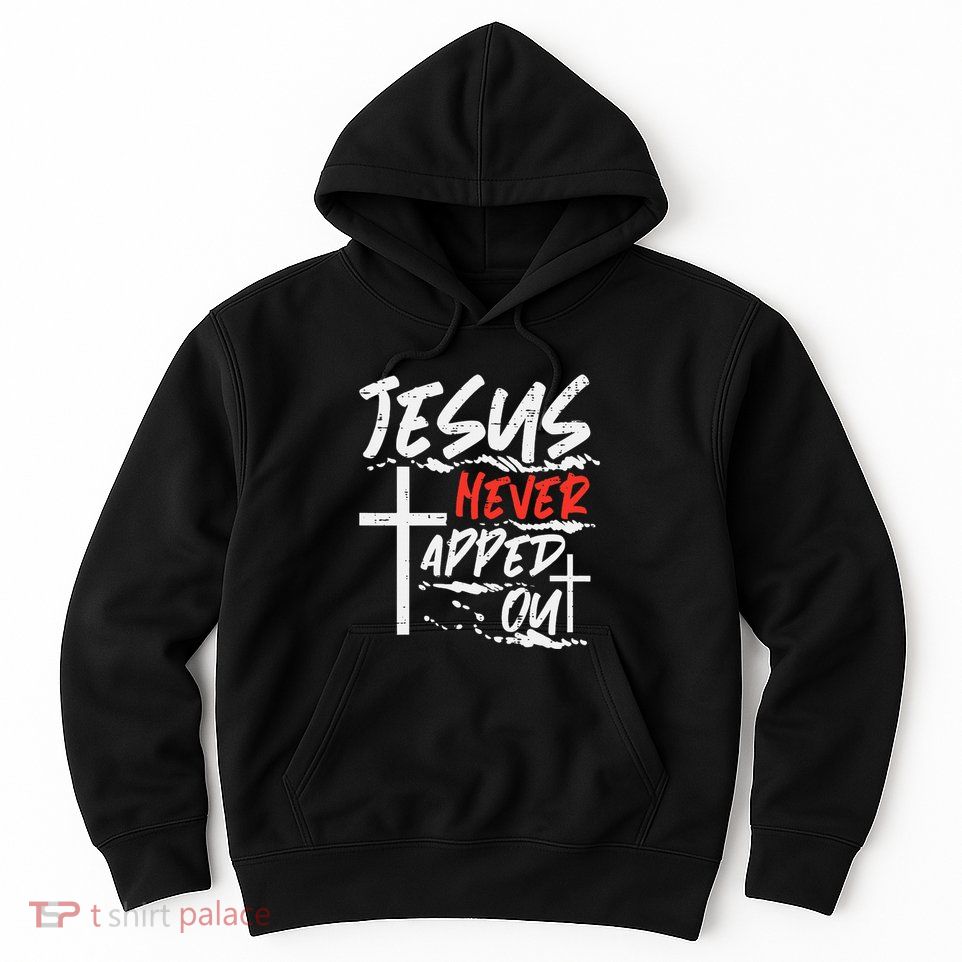 Wrestling Jesus Never Tapped Out Christian Wrestle Hoodie