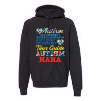 WoAutism Journey Never Planned Tour Guide Nana Grandma Women Premium Hoodie