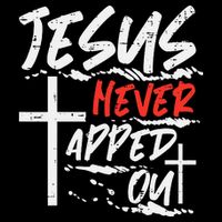 Wrestling Jesus Never Tapped Out Christian Wrestle 16 in Basic Backpack