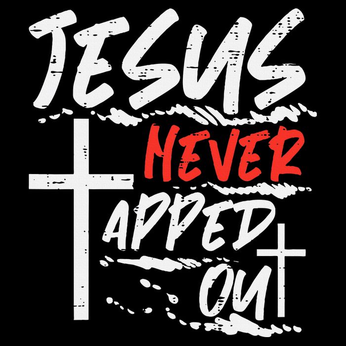 Wrestling Jesus Never Tapped Out Christian Wrestle 16 in Basic Backpack