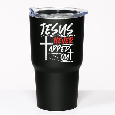 Wrestling Jesus Never Tapped Out Christian Wrestle Tumbler
