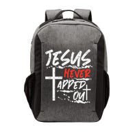 Wrestling Jesus Never Tapped Out Christian Wrestle Vector Backpack