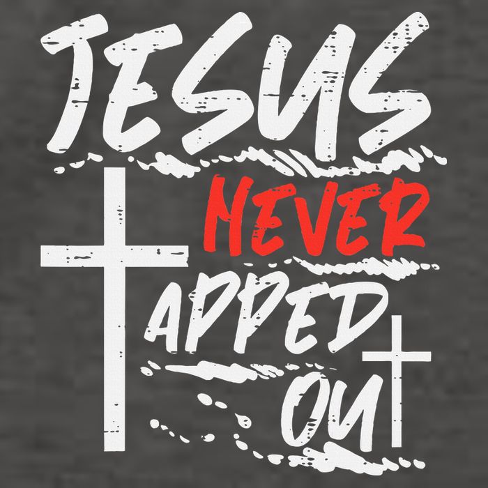 Wrestling Jesus Never Tapped Out Christian Wrestle Vector Backpack